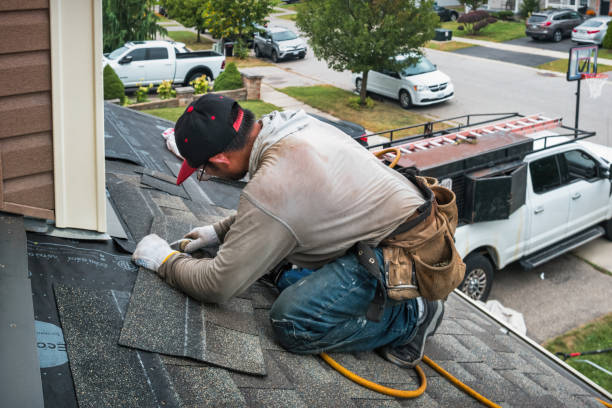 Professional Roof Inspection technician working in North Easton, MA